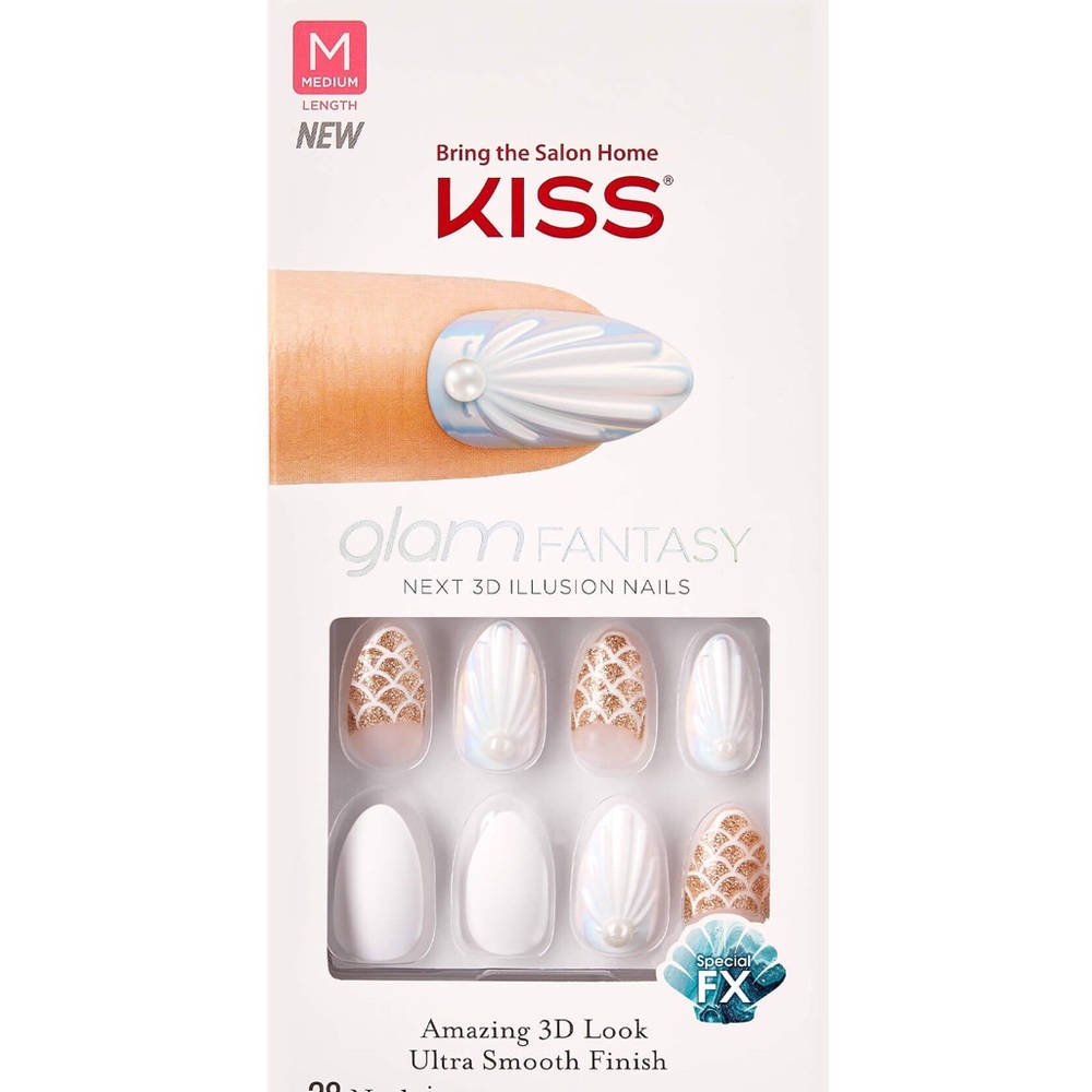 Kiss | Glam Fantasy Mermaid Shell Nails